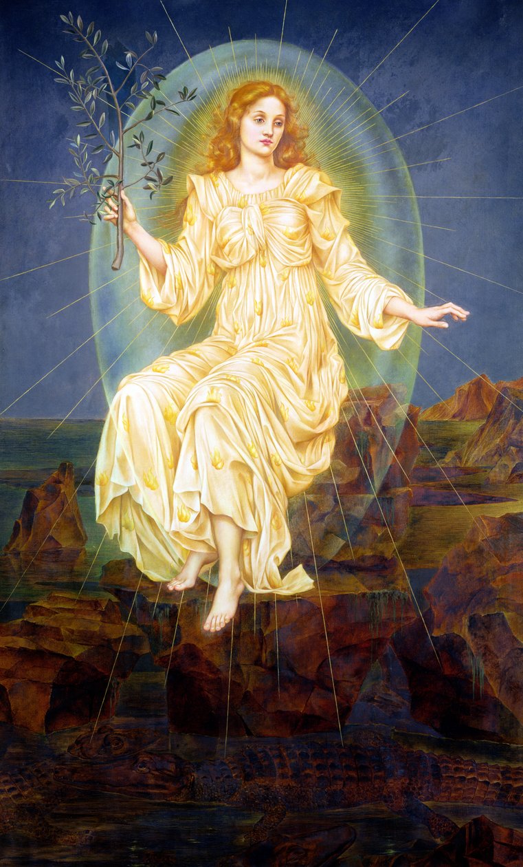 Světlo ve tmě, 1895 od Evelyn De Morgan