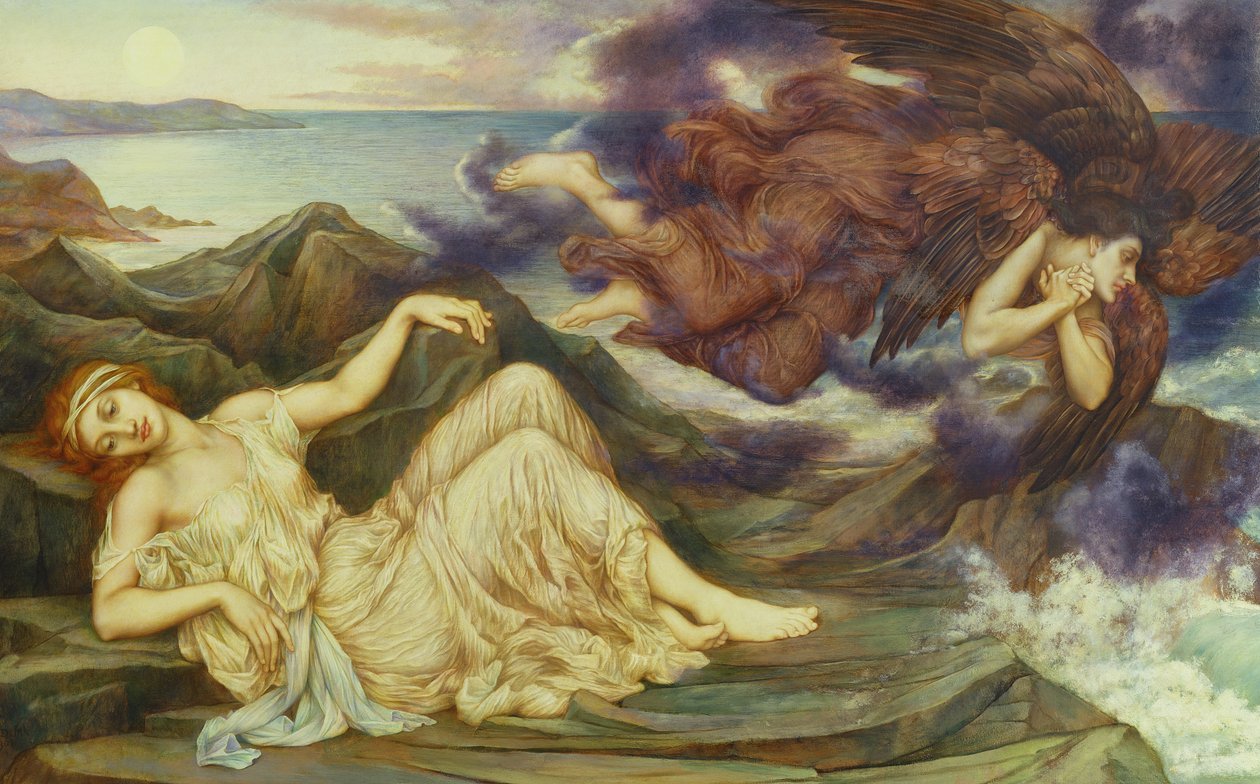 Přístav po Bouřlivých mořích, 1905 od Evelyn De Morgan