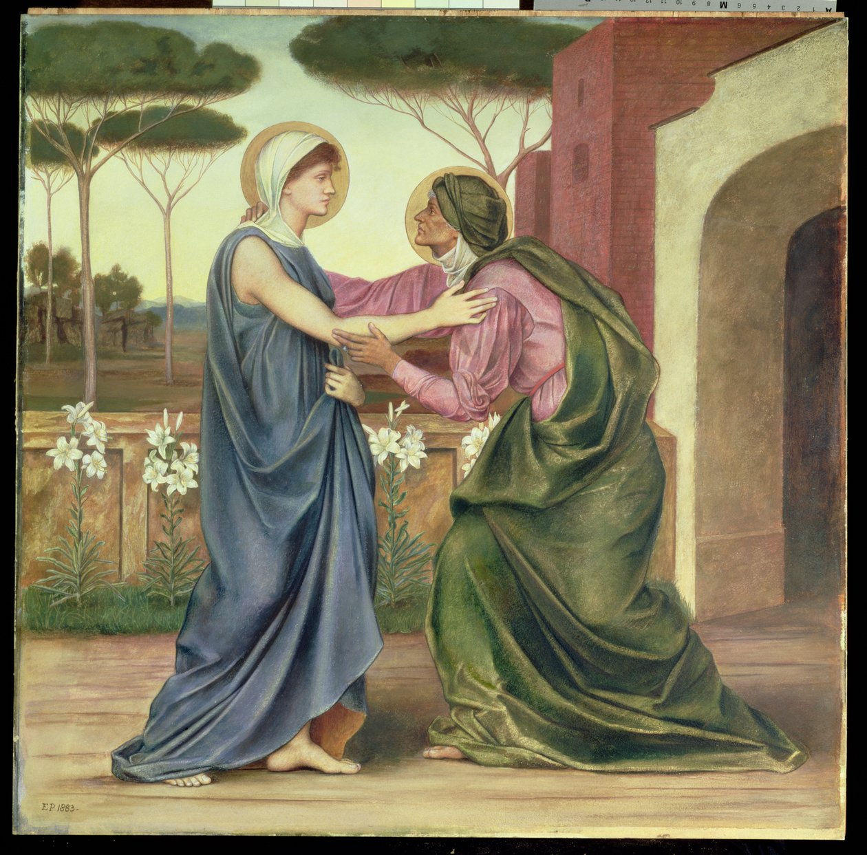 Pozdrav nebo návštěva, 1883 od Evelyn De Morgan