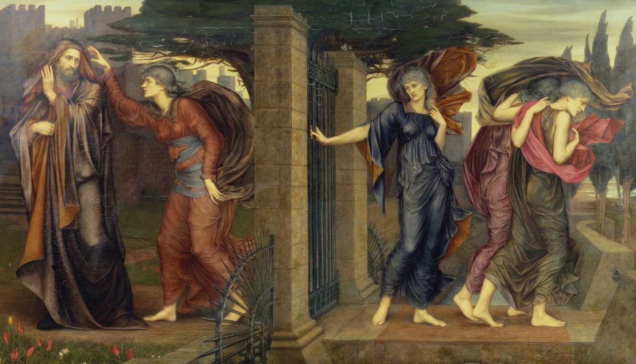 Šedé sestry, 1880-81 od Evelyn De Morgan