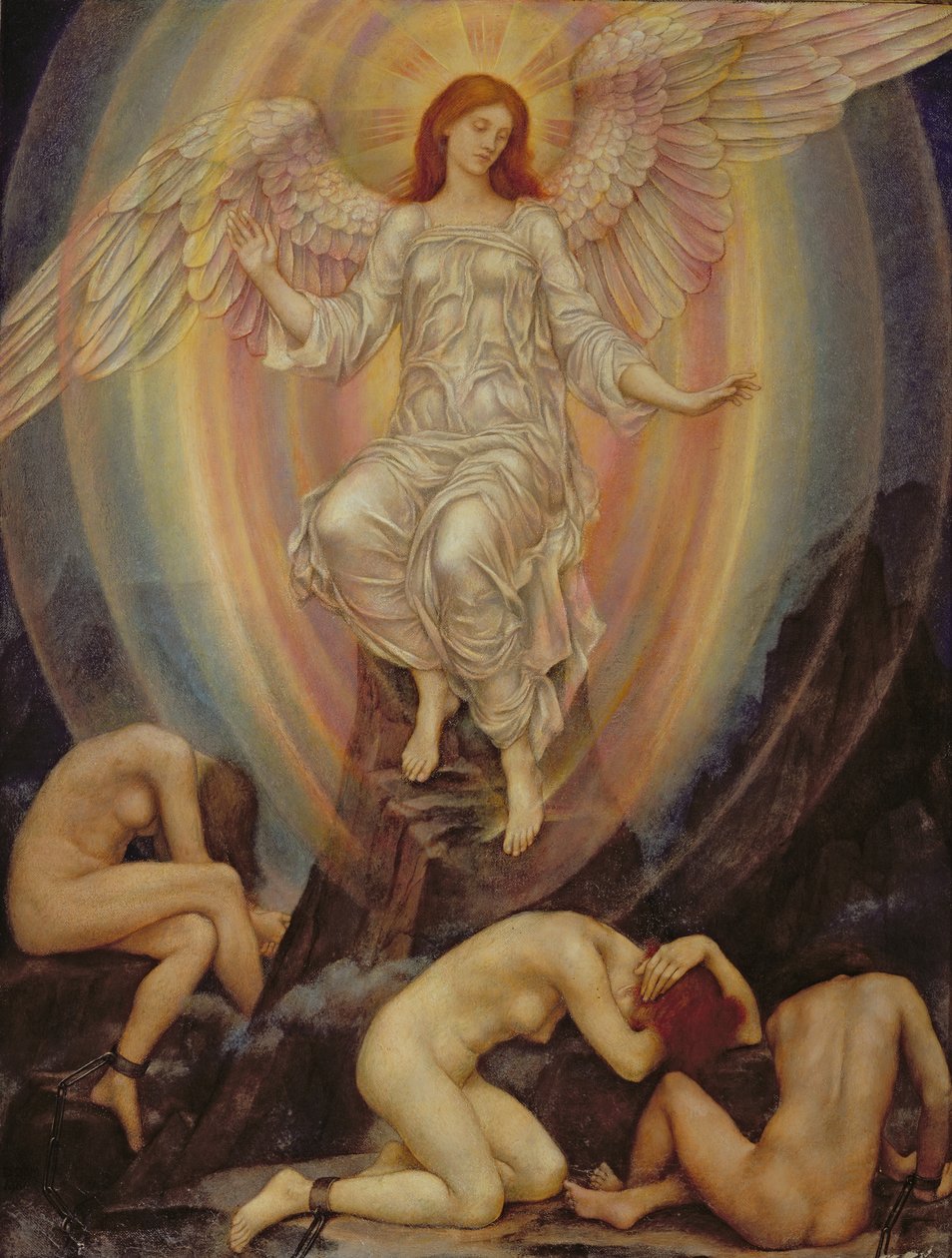 Světlo svítí v temnotě a temnota to nechápe, 1906 od Evelyn De Morgan