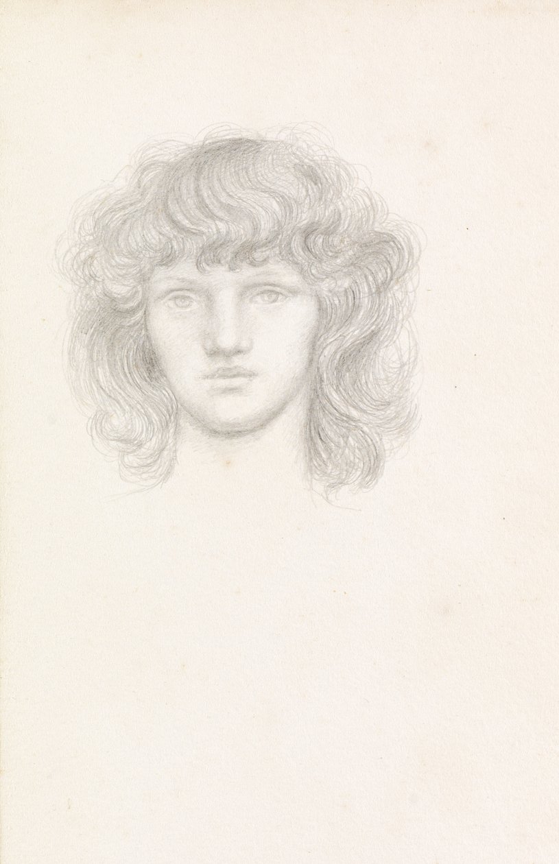 Hlava dívky od Evelyn De Morgan