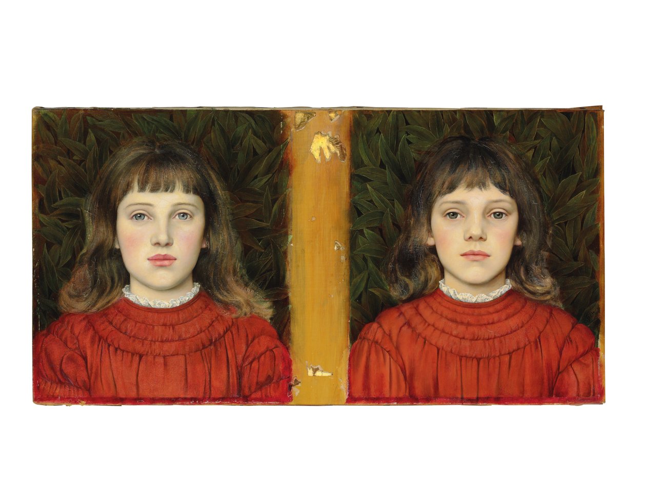Portréty Alice Mildred a Winifred Julia Spencer Stanhope, 1884 od Evelyn De Morgan