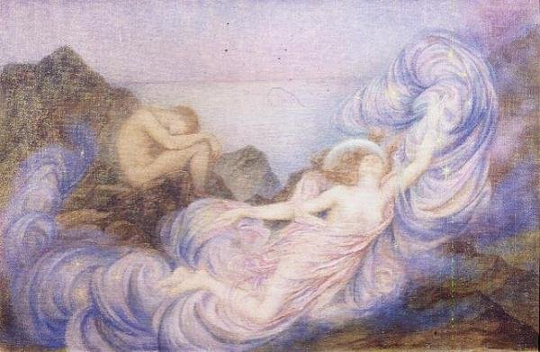 Soumrak (olej na plátně) od Evelyn De Morgan