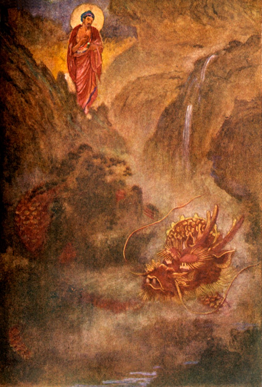 "Buddha a drak", 1912. od Evelyn Paul
