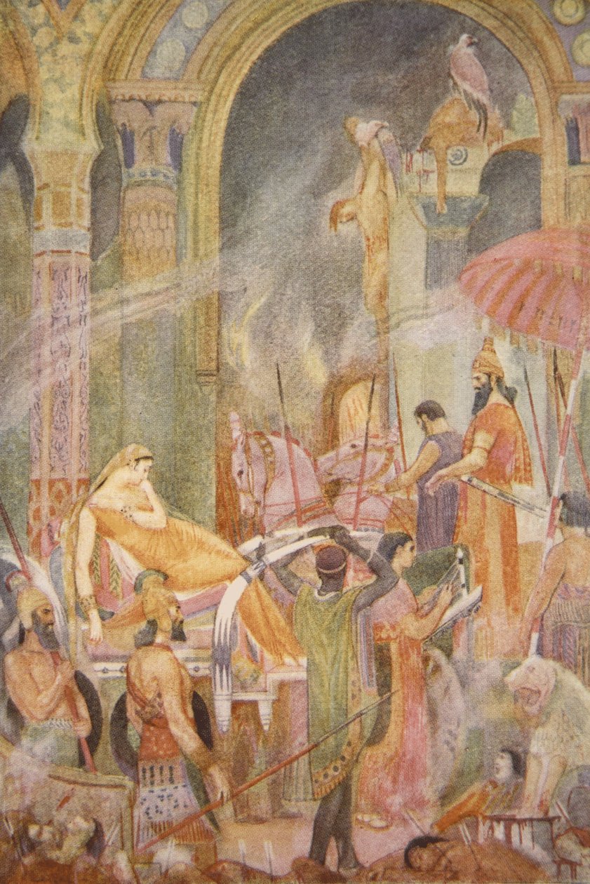 Zajetí Sarrapanu od Tiglath-Pileser II, ilustrace z 