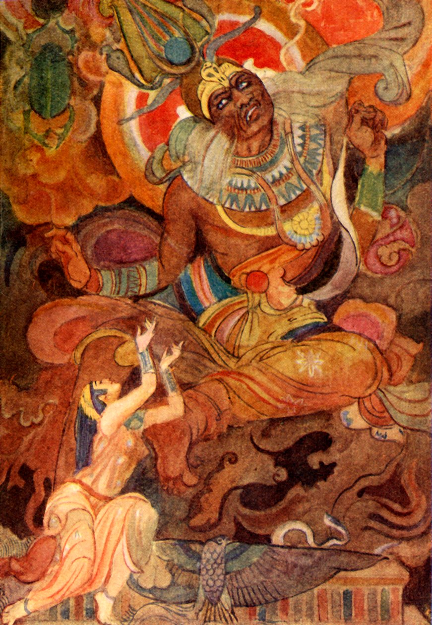 „Isis vykouzlila Ra, aby řekl své jméno“, 1915. od Evelyn Paul