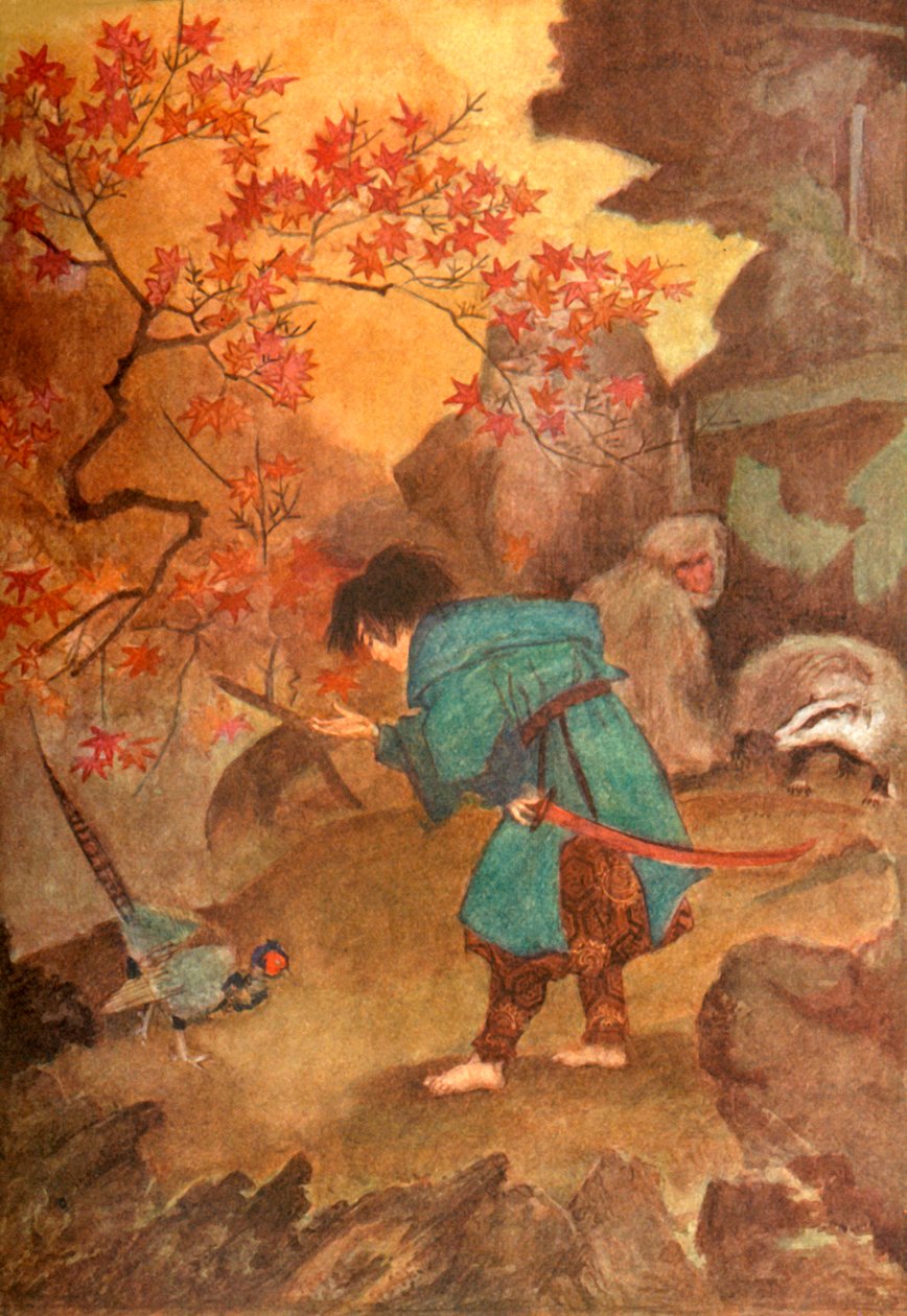 "Momotaro a bažant", 1912. od Evelyn Paul