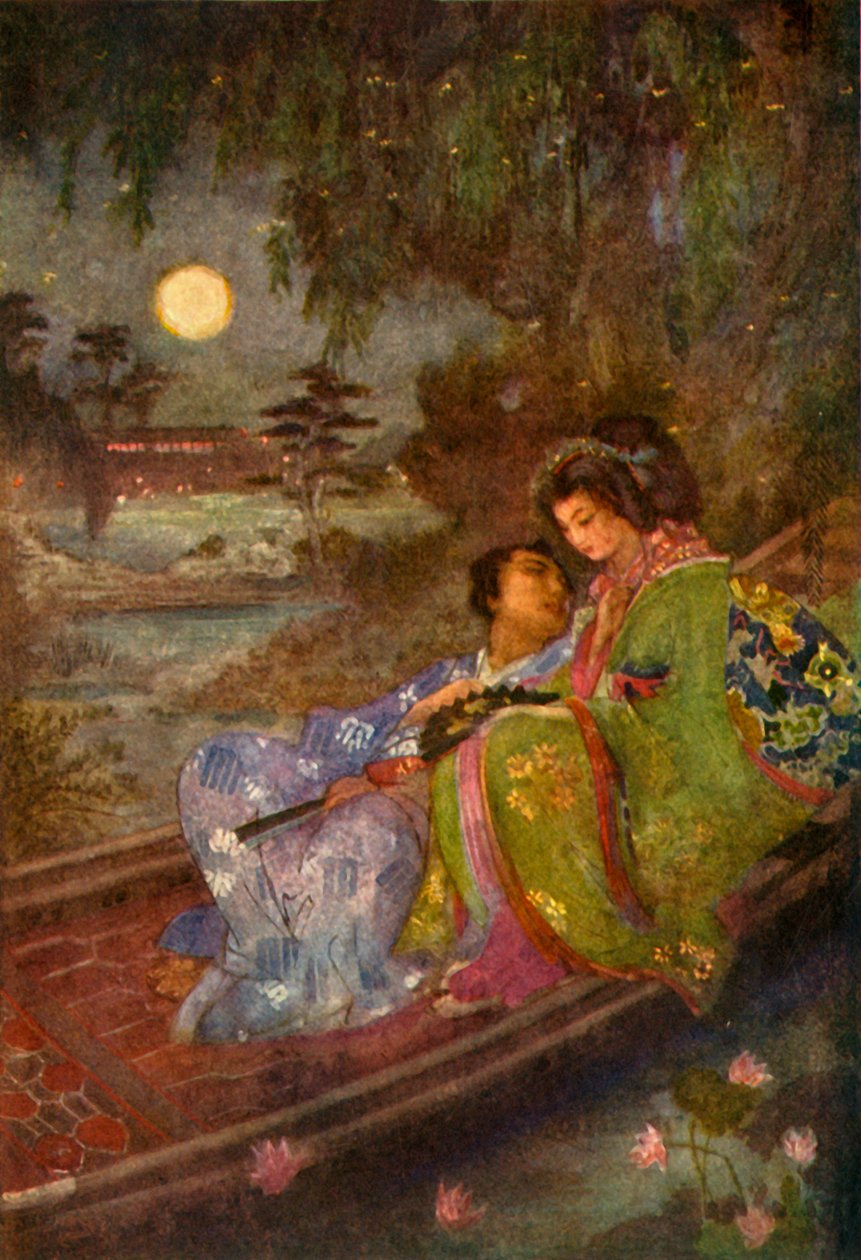 Milenci, kteří si vyměnili fanoušky, 1912. od Evelyn Paul