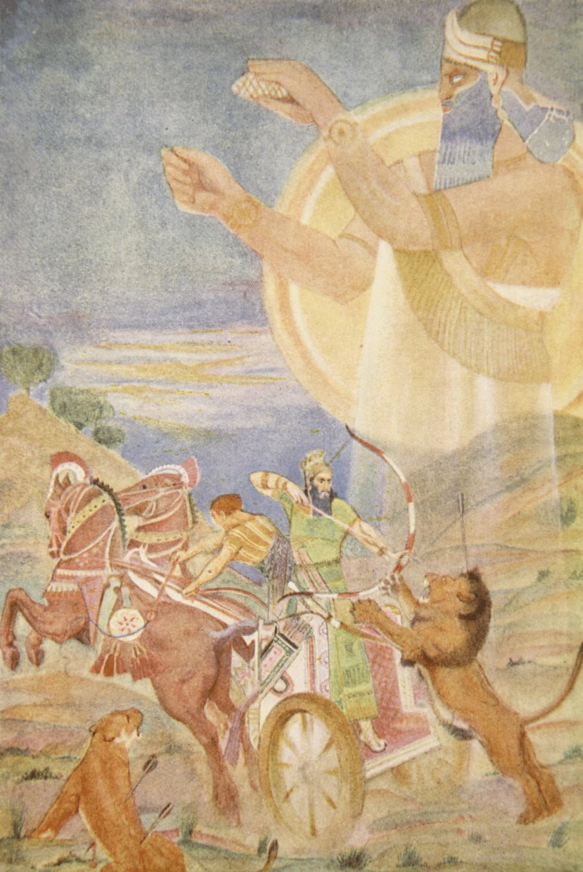 Tiglath-Pileser I v režii Niniba, ilustrace z 
