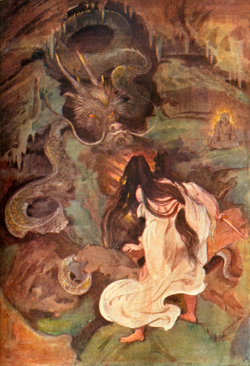 "Tokoyo a mořský had", 1912. od Evelyn Paul