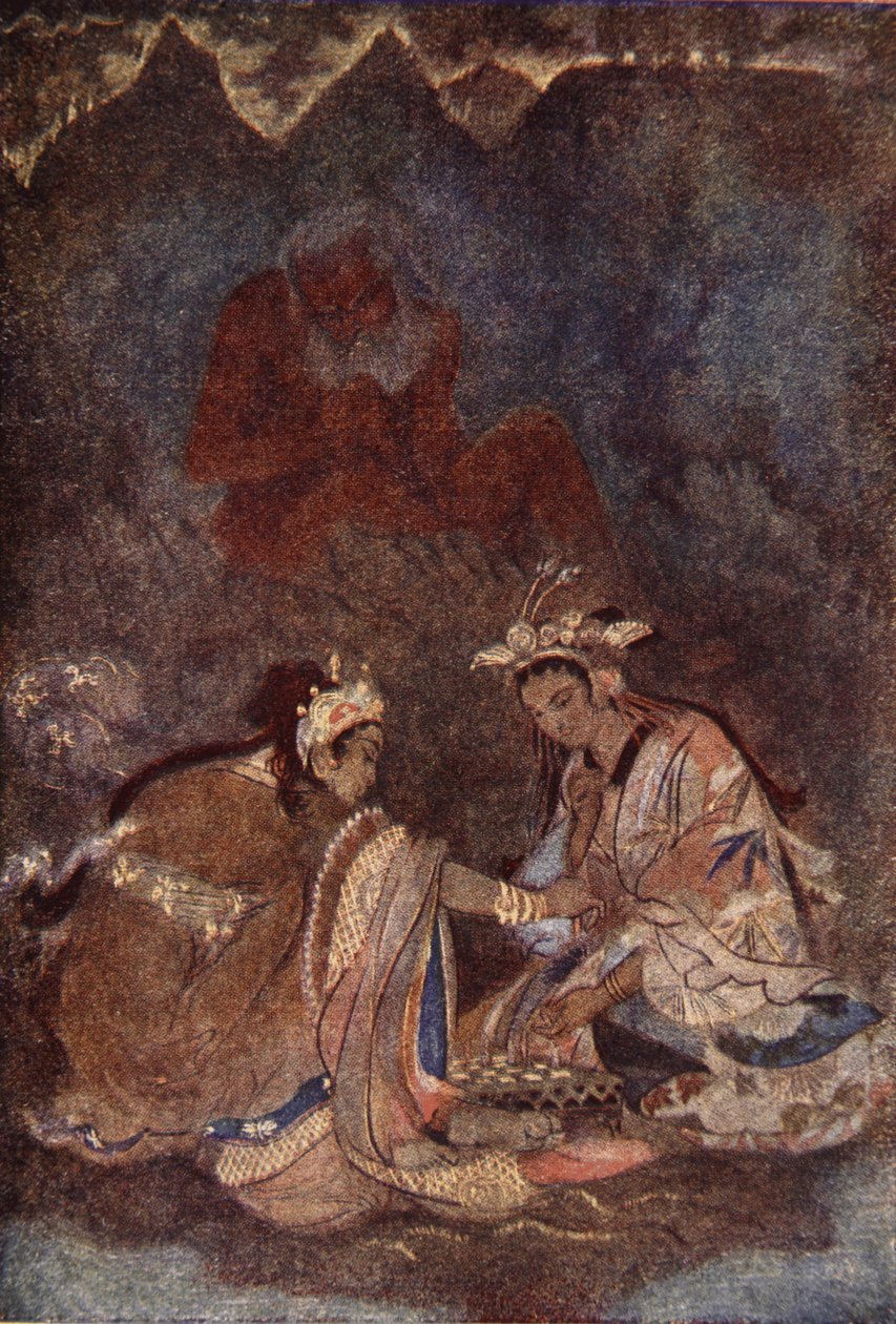 Visu na hoře Fuji-Yama, ilustrace z 