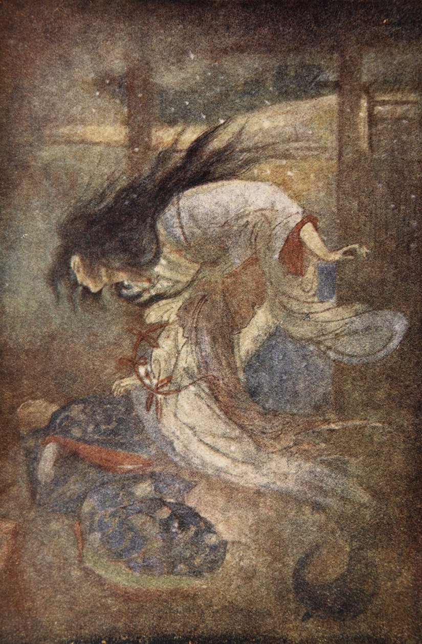 Yuki-Onna, Dáma sněhu, ilustrace z 