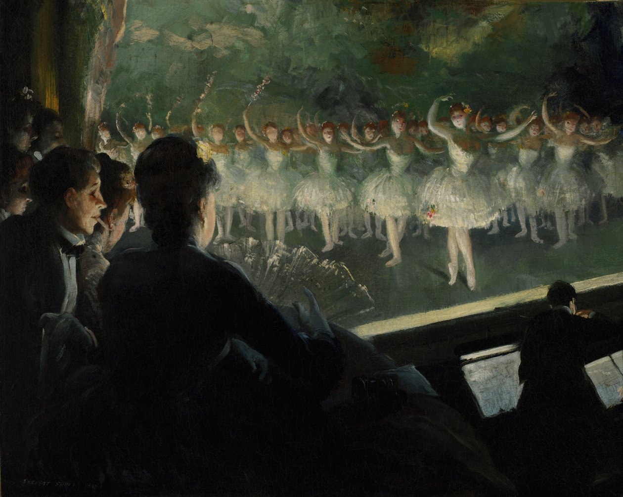 Bílý balet od Everett Shinn