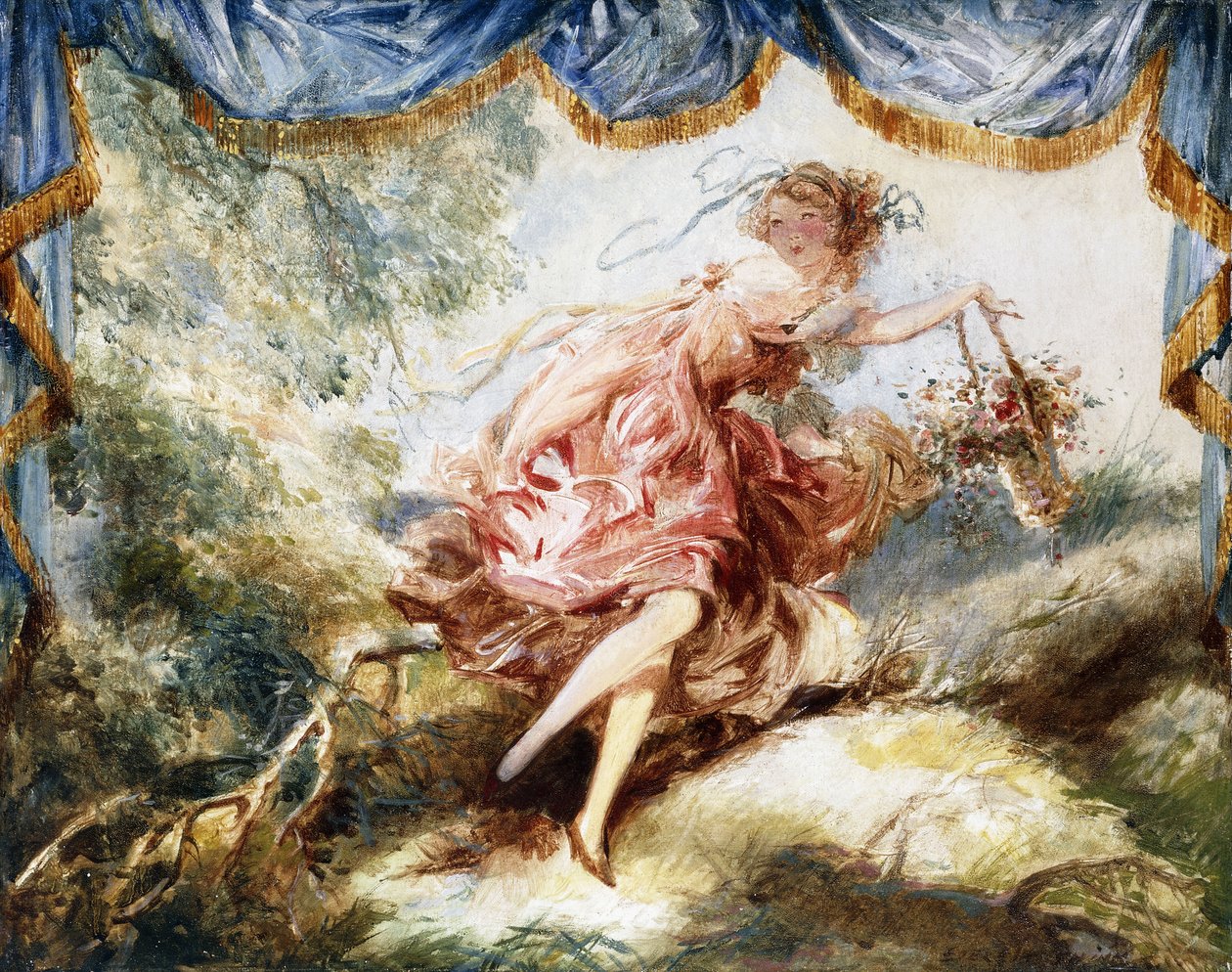 Francouzská dívka od Everett Shinn