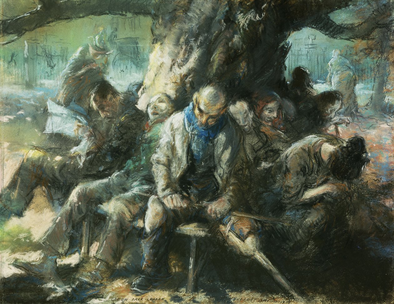 Green Park, Londýn od Everett Shinn