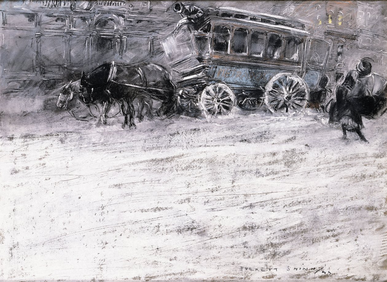 Autobus tažený koňmi od Everett Shinn