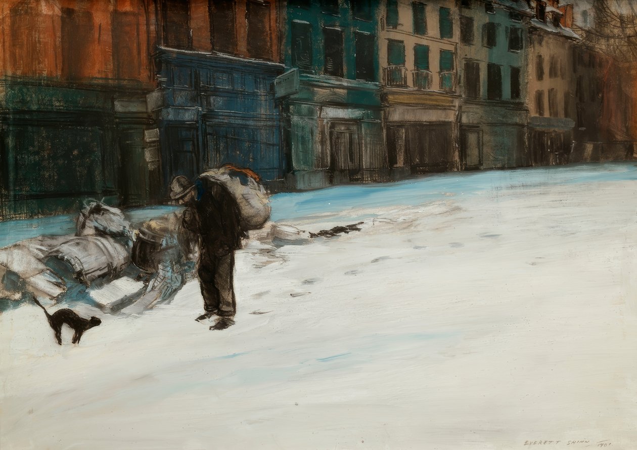 La ville fatiguée (Tôt le matin, Paris) od Everett Shinn