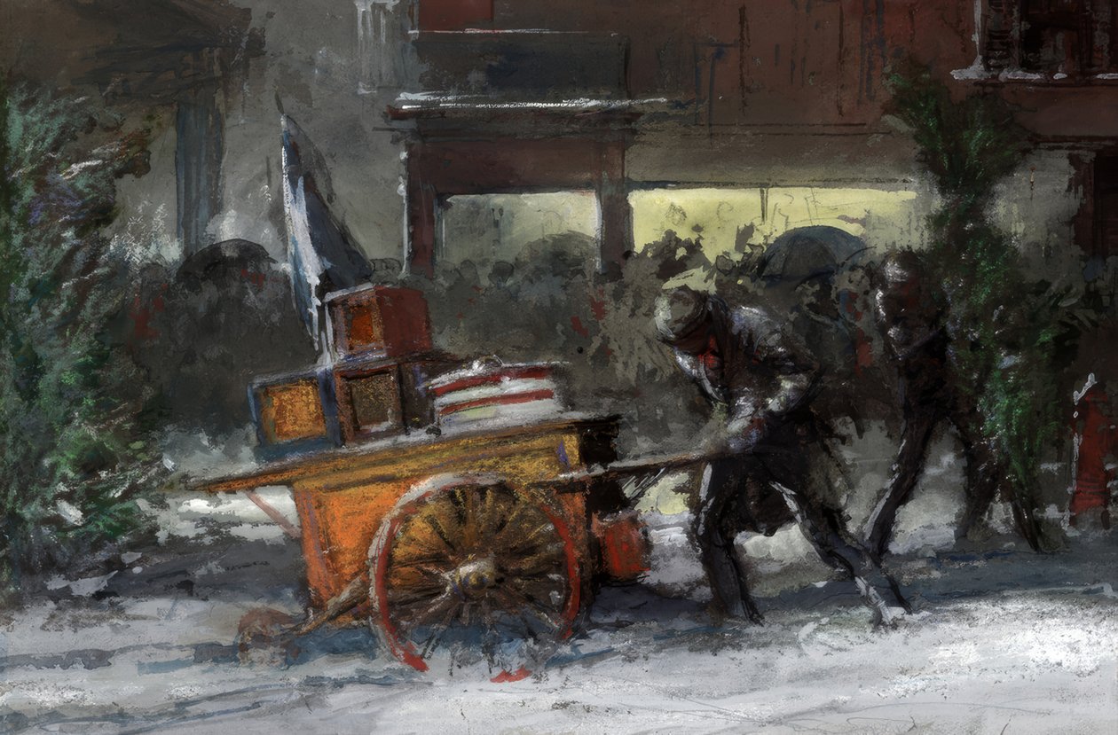NYC, 14. ulice o Vánocích od Everett Shinn