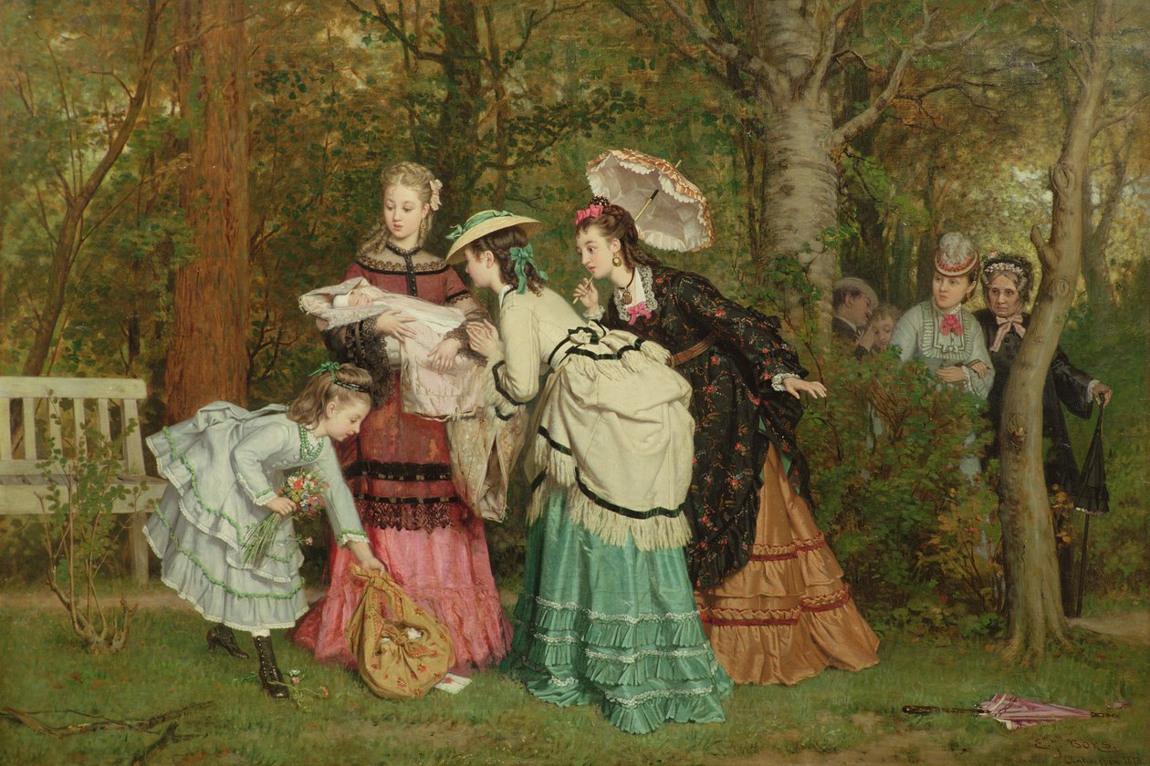 Obdivovat dítě, Antverpy 1873 od Evert Jan Boks