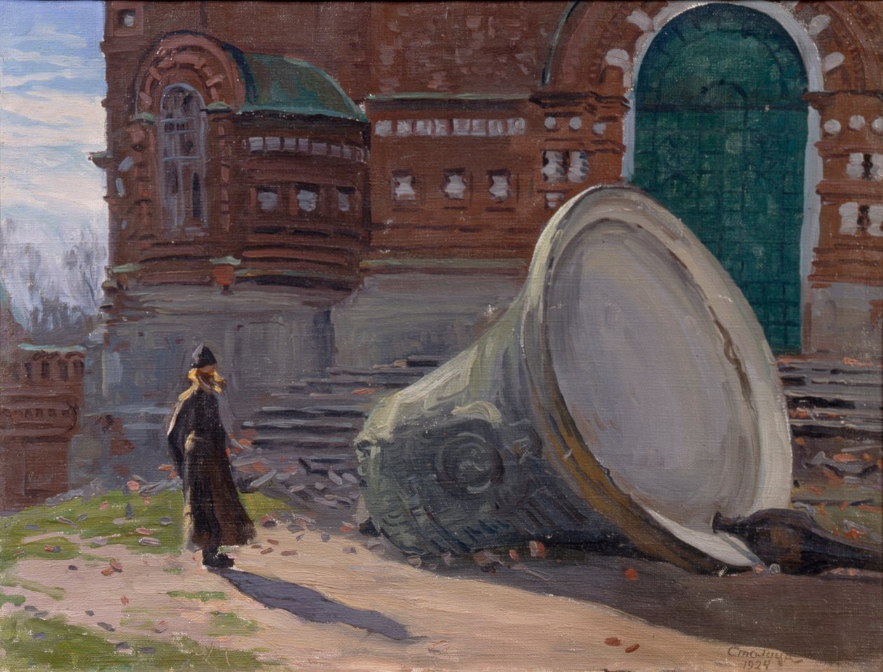 Zřícenina kostelních zvonů, 1924 od Evgeni Ivanovich Stolitsa