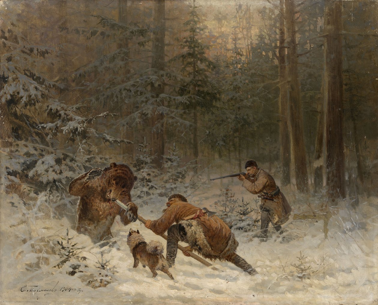 Lov na medvědy od Evgeny Alexandrovich Tichmenev
