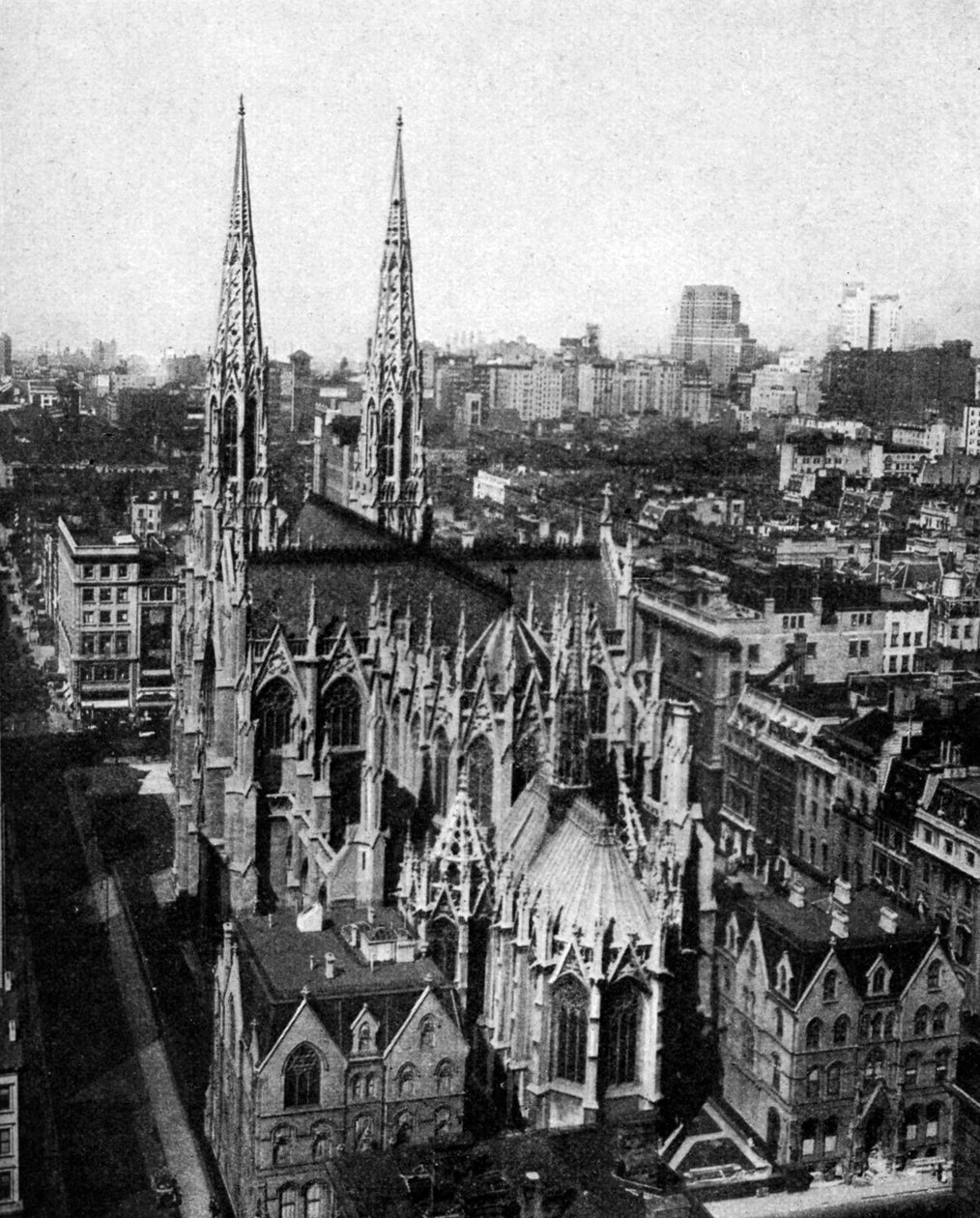 Katedrála svatého Patrika, New York City, USA, c1930 od Ewing Galloway