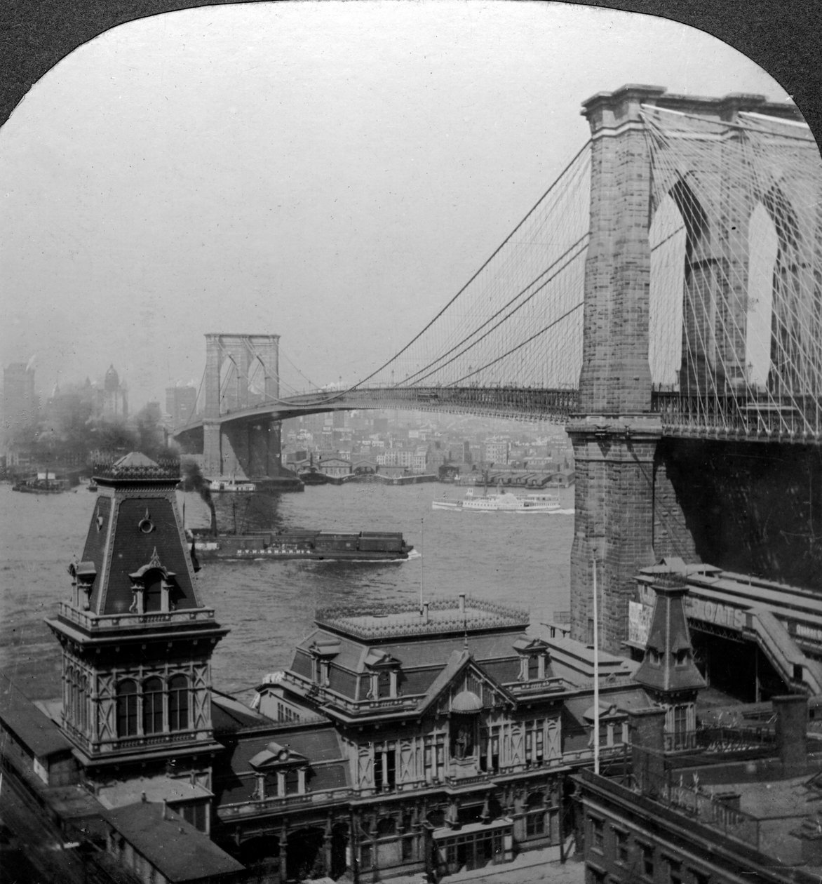 Brooklyn Bridge, New York, USA. od Excelsior Stereoscopic Tours