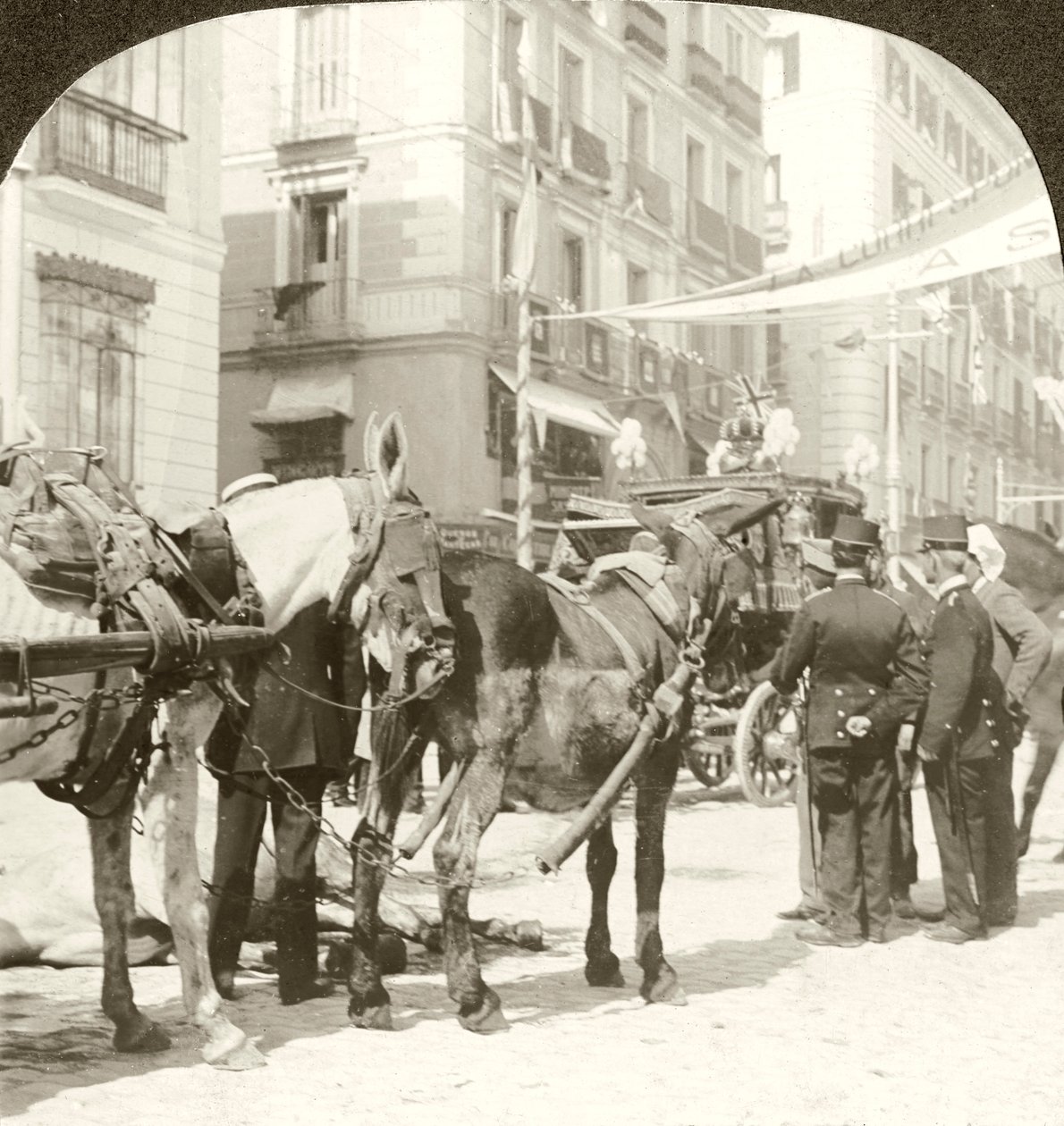 State Coach, Calle Mayor, Madrid. od Excelsior Stereoscopic Tours