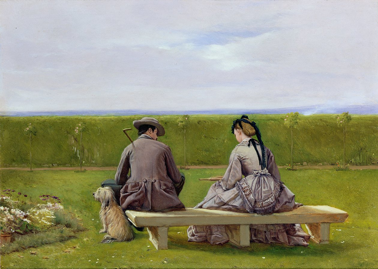 Lavička u moře (deska) od Eyre Crowe