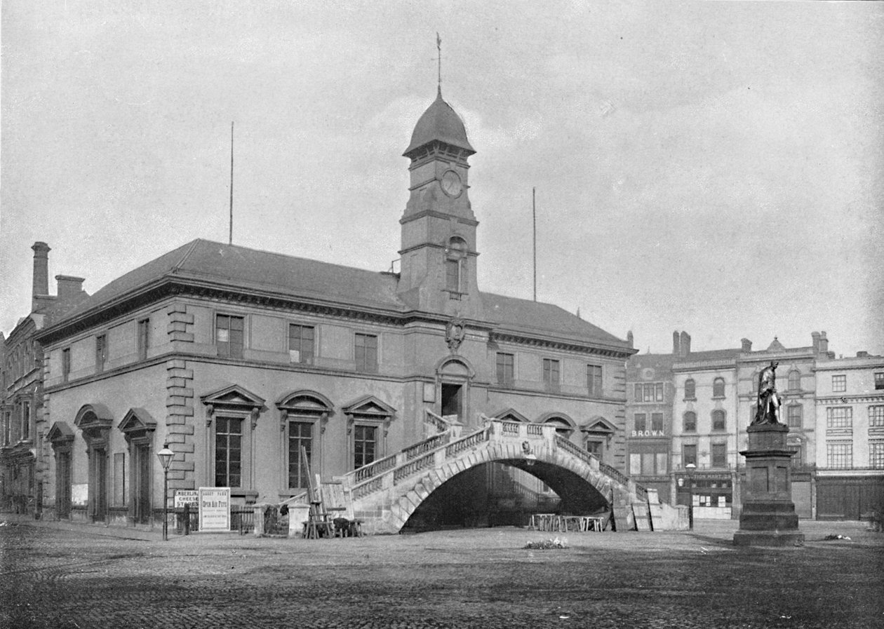 Corn Exchange, Leicester, c1896 od Eyre and Spottiswoode