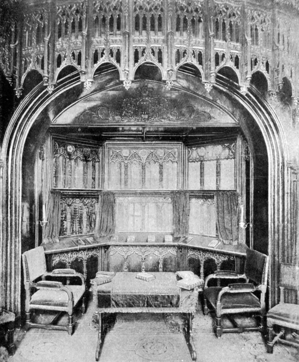 Lavice královny Viktorie v kapli svatého Jiří, Windsor, 1901. od Eyre and Spottiswoode