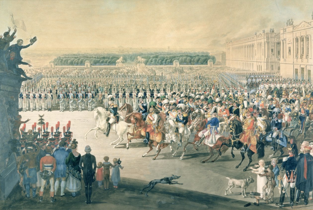 Pochod spojeneckých sil do Paříže, 1815 od F. Malek