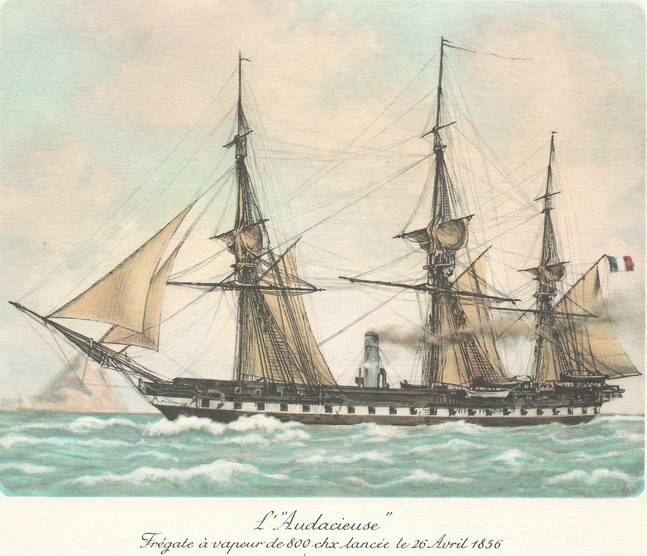 Frégat L´Audacieuse od F. Roux