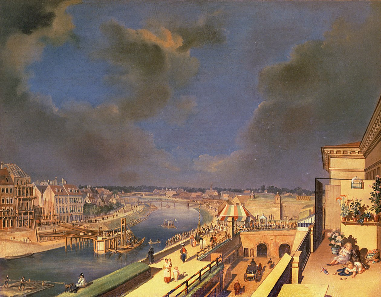 Pohled na Vídeň, 1819 od F. de Maleck