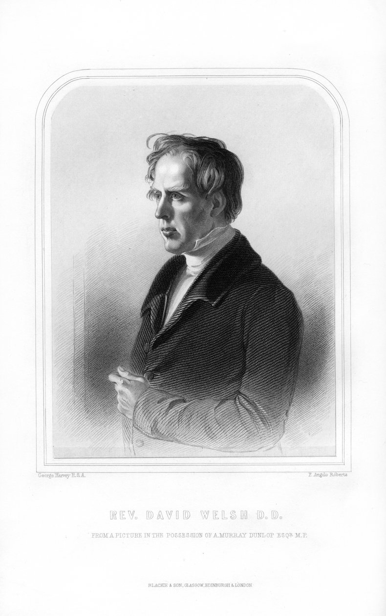 David Welsh, skotský božský a akademický, 1870. od FA Roberts
