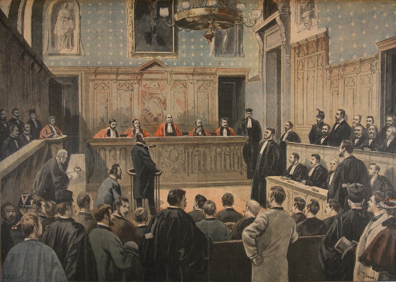 Panamský proces, ilustrace z 
