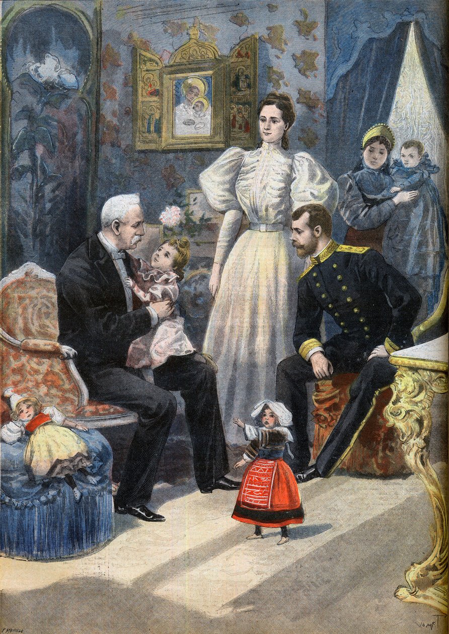 Návštěva anglického prezidenta Felixe Faureho v Rusku od F.L. & Tofani Oswaldo (1849 1915) Meaulle
