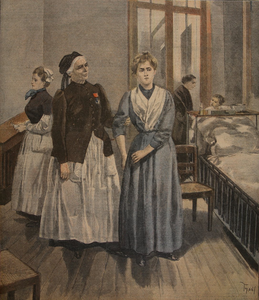 Čestný kříž pro Madamoiselle Bottard, ilustrace z 