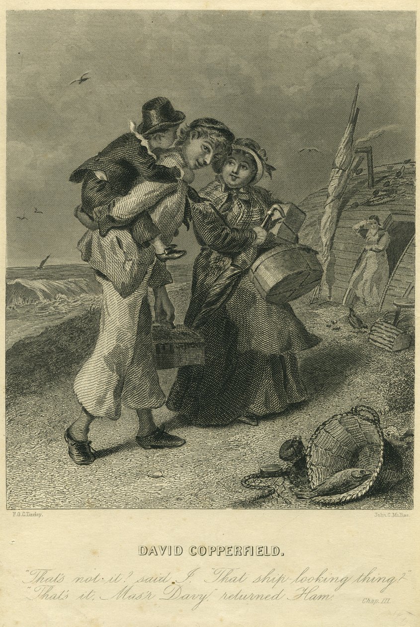 David Copperfield: Ham Peggotty a David Copperfield od F.O.C. and McRae, C. John Darley