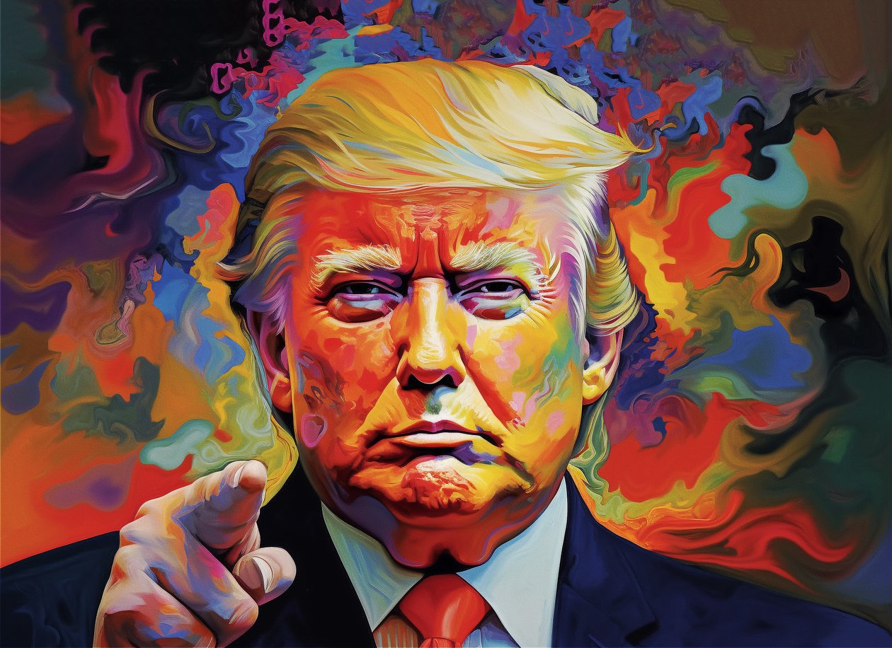 Prodej portrétů Donalda Trumpa, nástěnné umělecké tisky a zarámované umění od F. Abderrahim