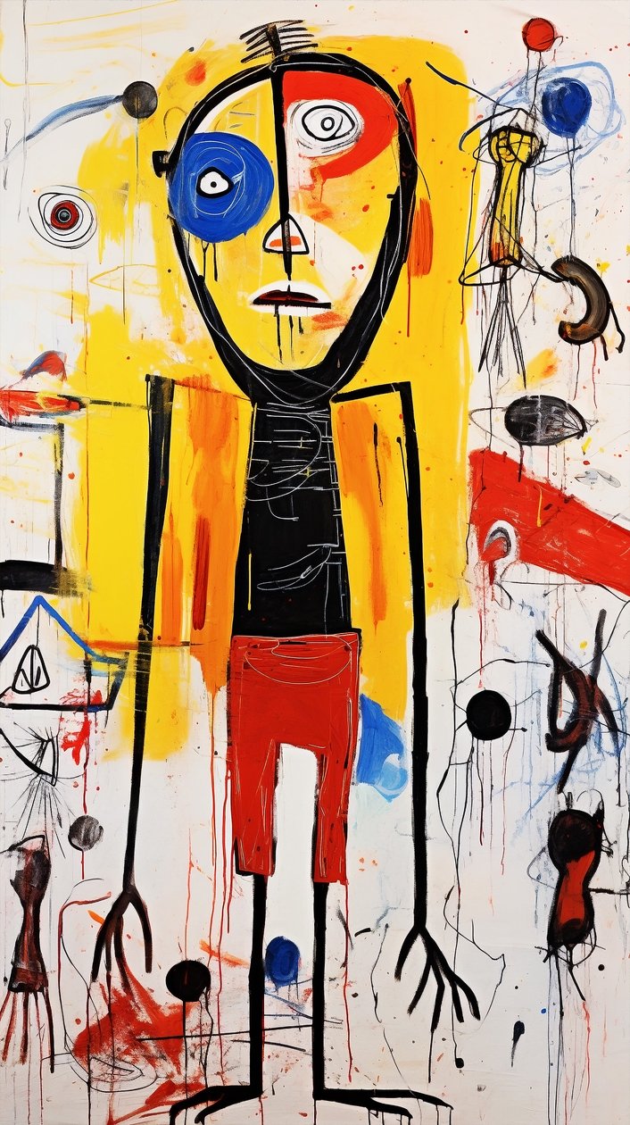 Naivní umění  Folk Art malba, primitivní nástěnné dekorace, plátno výtisky online od F. Abderrahim