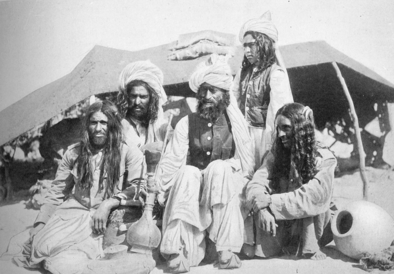 Skupina Brahui z východního Balúčistánu, 1902 od F. Bremner