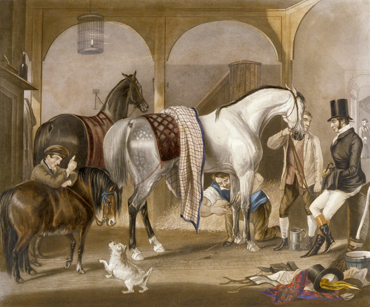 The Clipper, vyrytý J.R. Mackrell (barevně lito) od F. C. (after) Turner