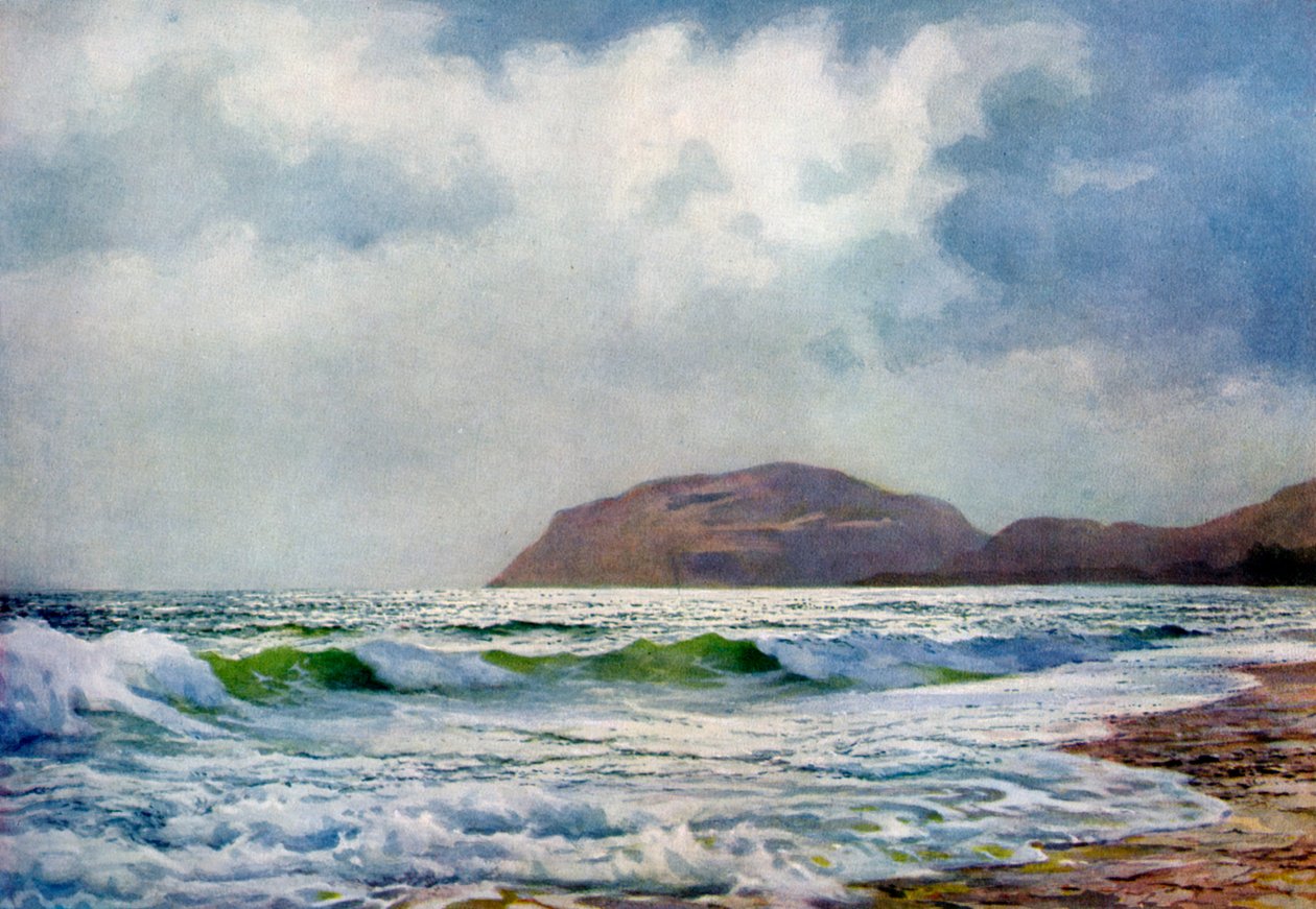 Bouřlivý den poblíž Llandudno, Wales, 1924-1926 od F. C. Varley