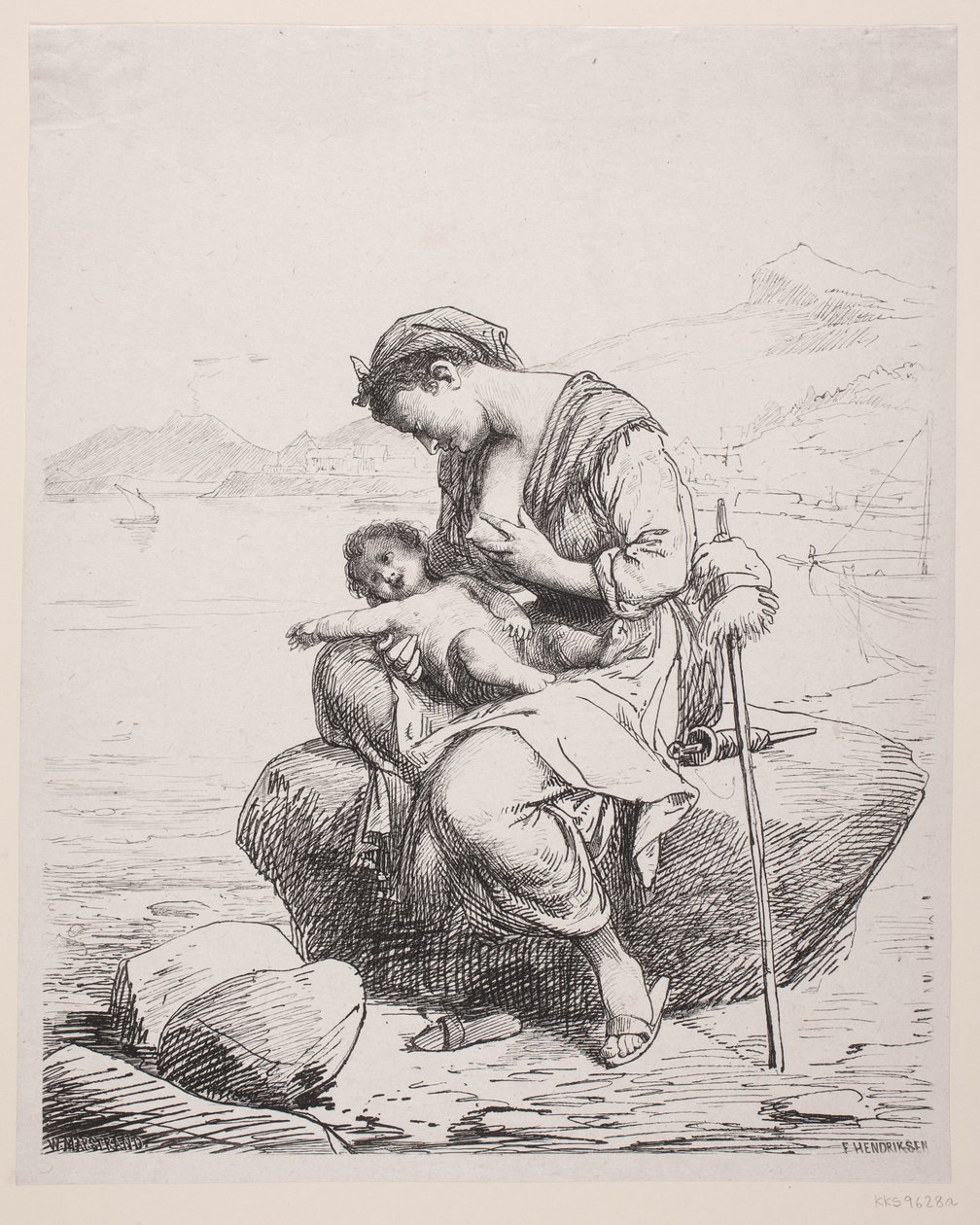 Mladá matka od F. Hendriksen