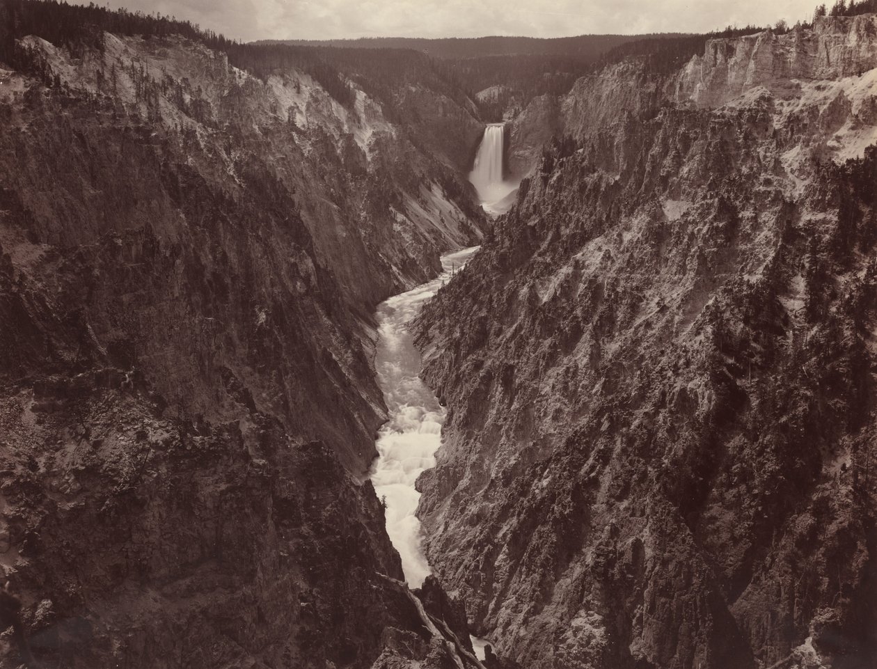 Grand Canyon v Yellowstone a Falls od F. Jay Haynes