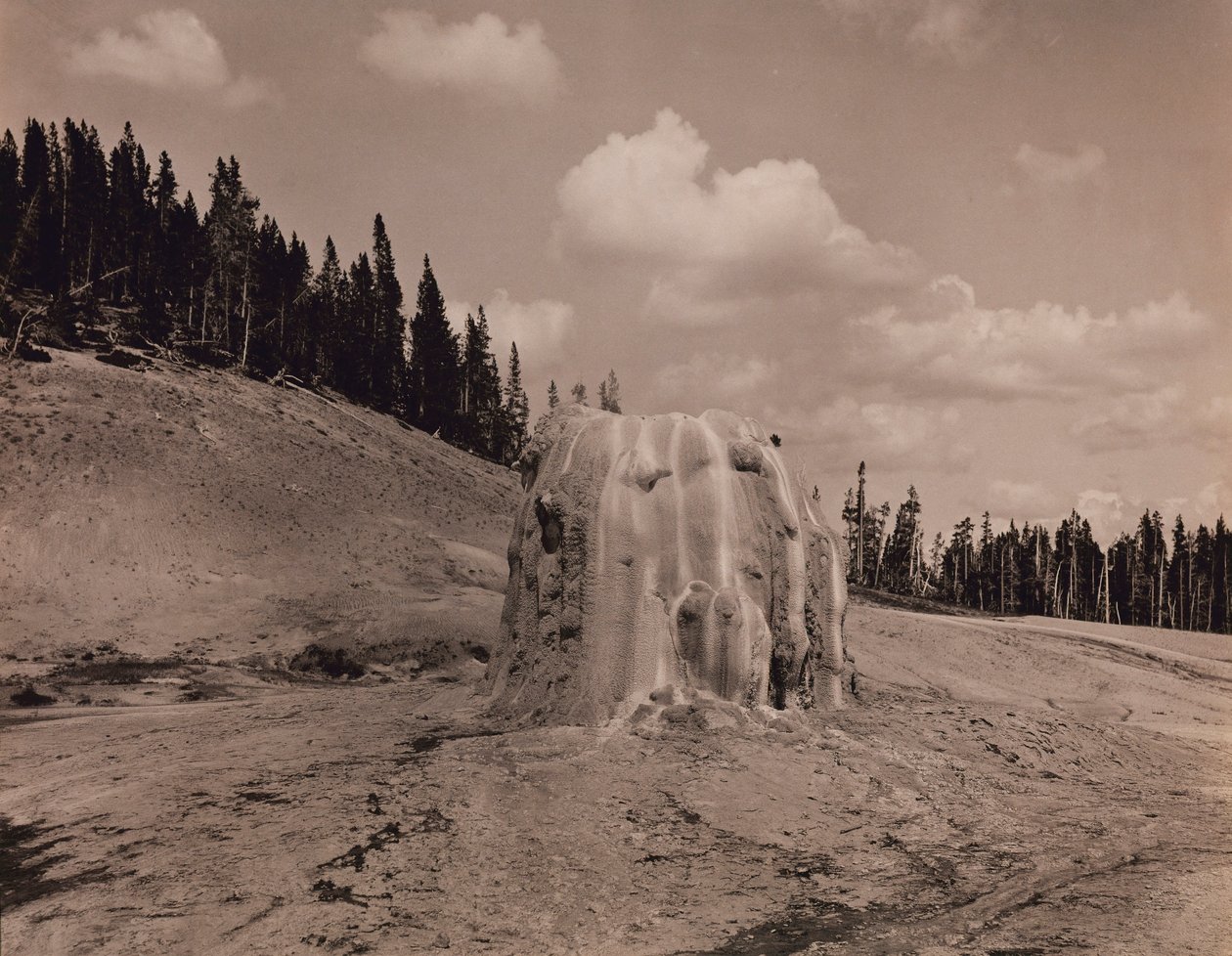 Gejzírový kužel Lone Star, Yellowstonský národní park od F. Jay Haynes