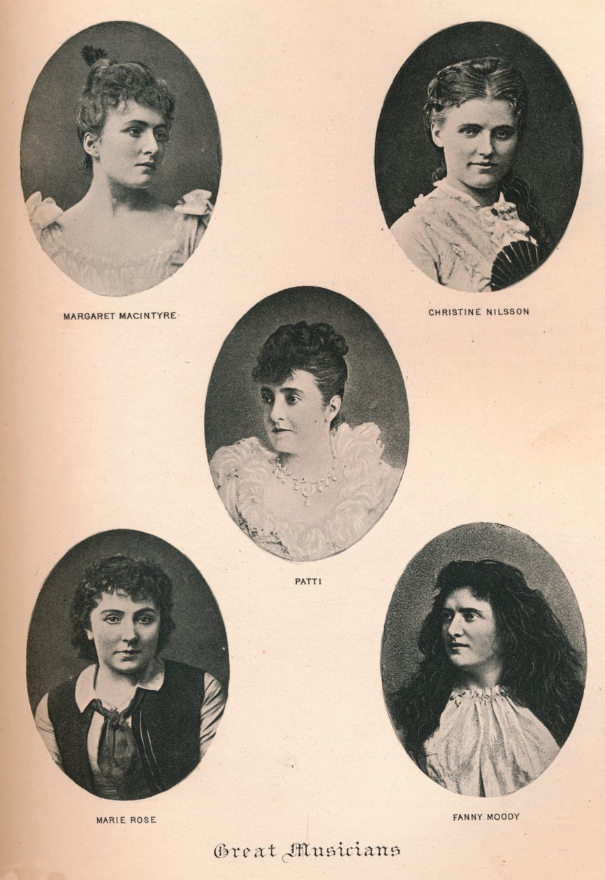Velcí hudebníci - Deska XII, c1890, 1895 od F. Jenkins Heliog
