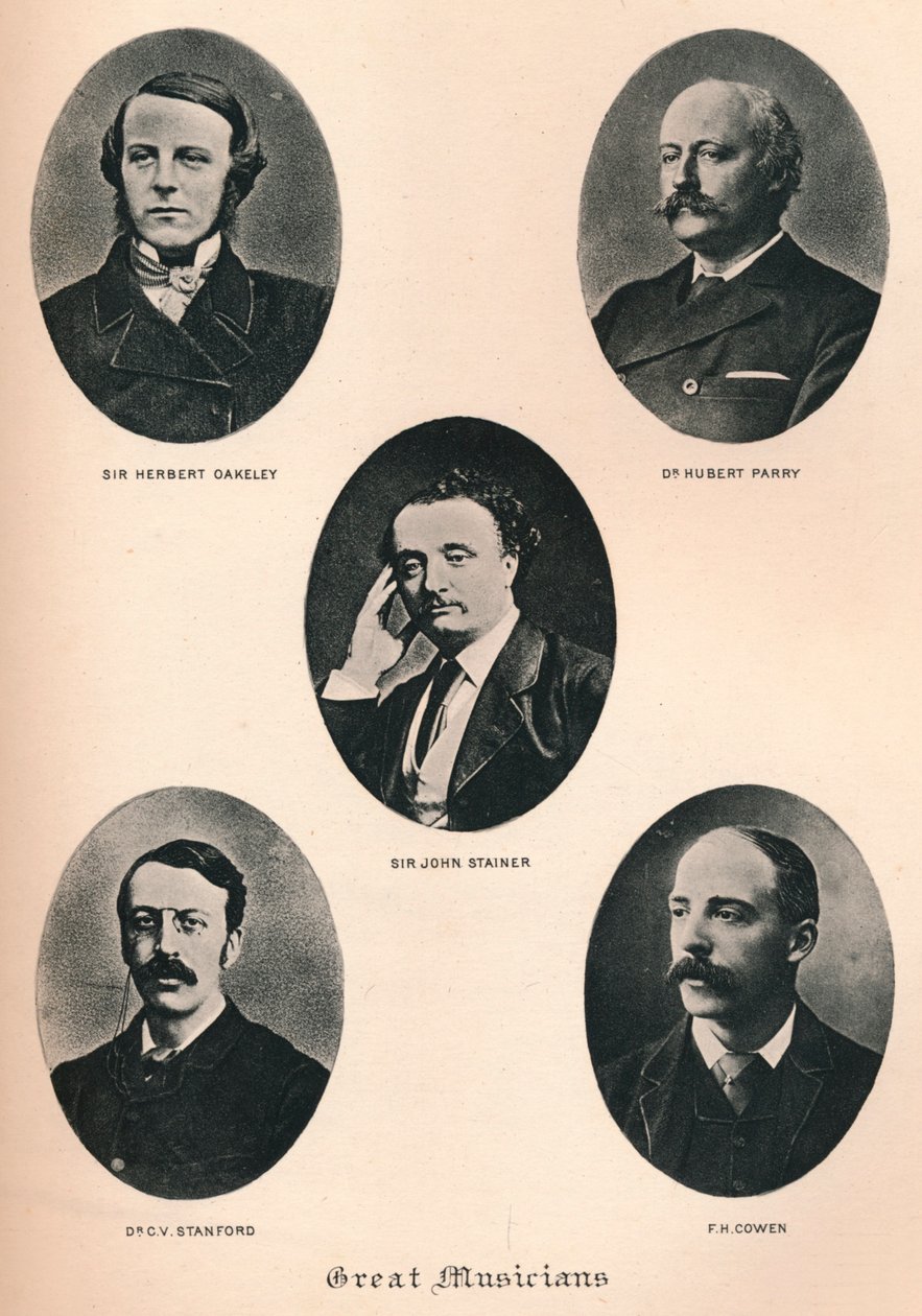 Velcí hudebníci - Deska XI, c1880, 1895 od F. Jenkins Heliog